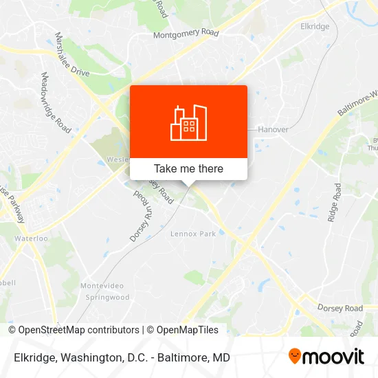 Elkridge map