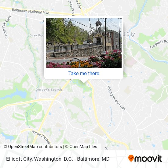 Ellicott City map