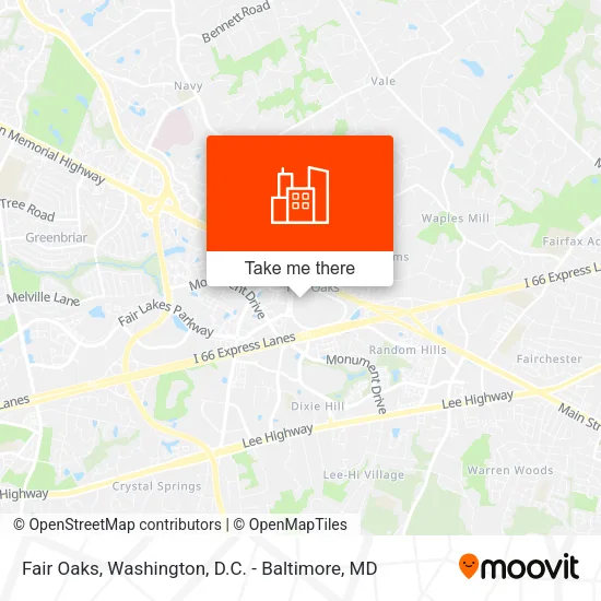 Fair Oaks map