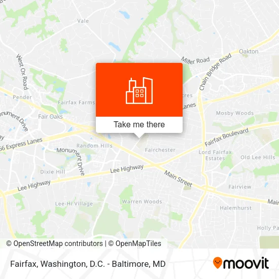 Fairfax map