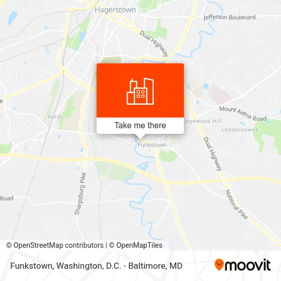 Funkstown map