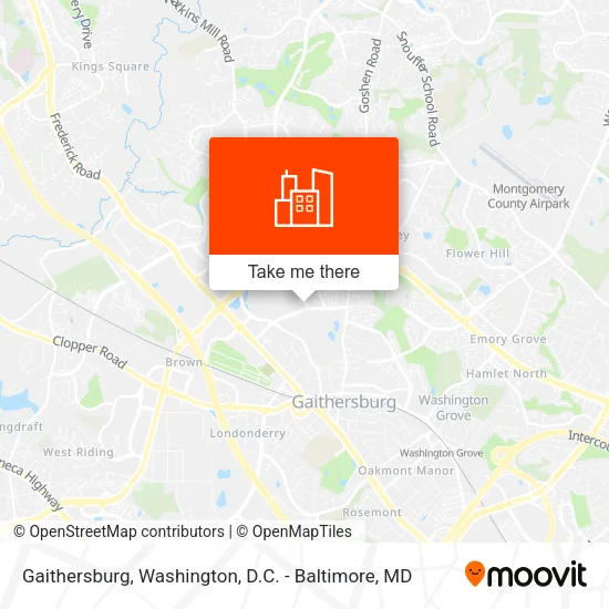 Gaithersburg map