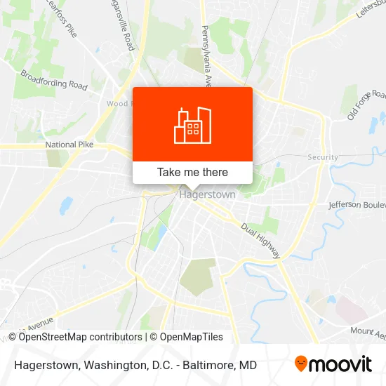 Hagerstown map