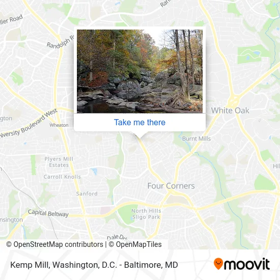 Kemp Mill map