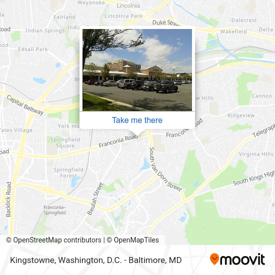 Kingstowne map