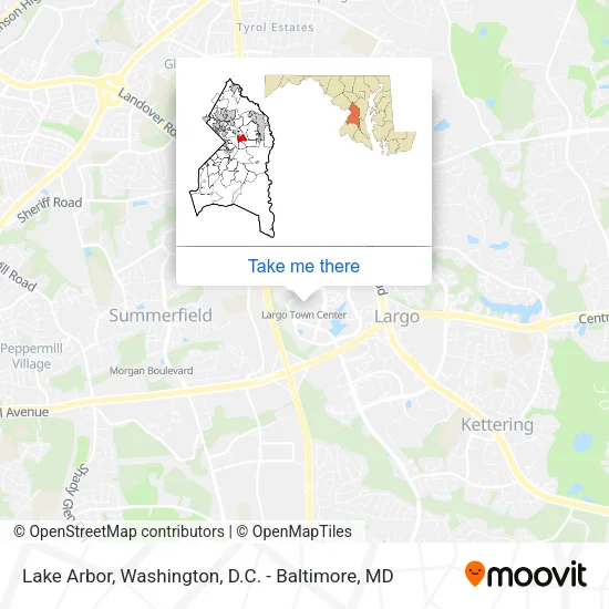 Lake Arbor map