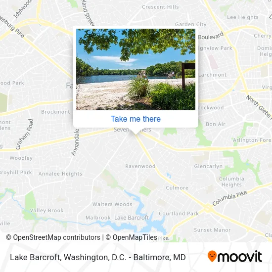 Lake Barcroft map
