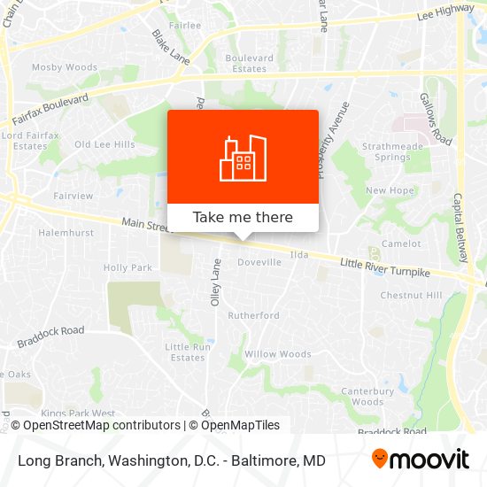 Mapa de Long Branch