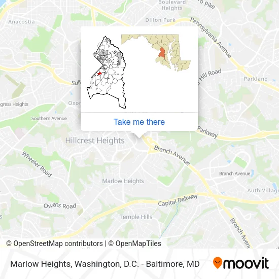 Marlow Heights map