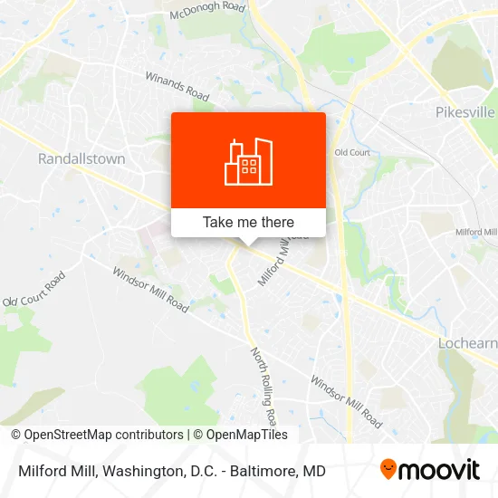 Milford Mill map