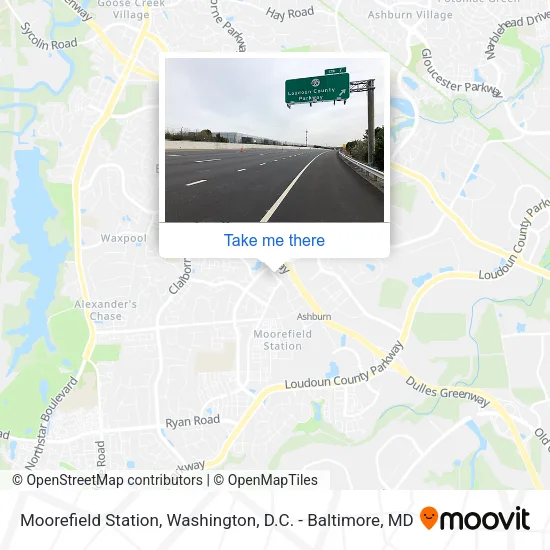 Moorefield Station map