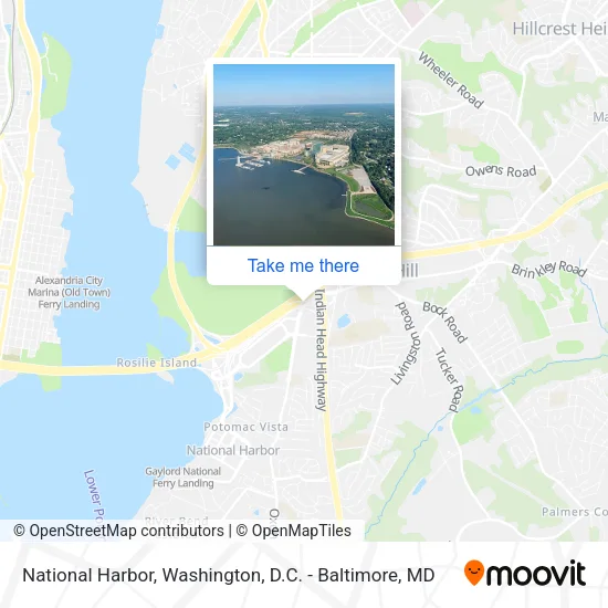 National Harbor map