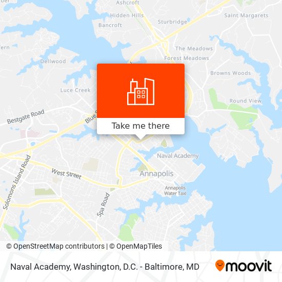 Naval Academy map