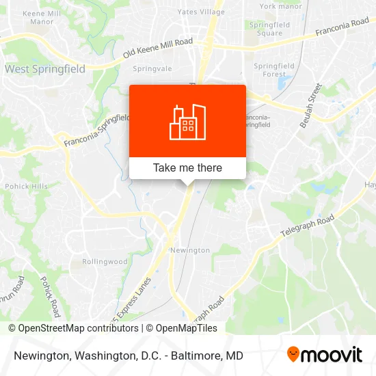 Newington map