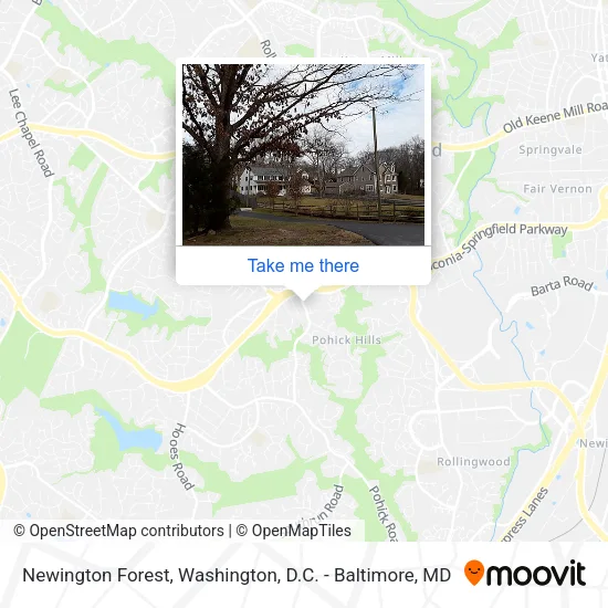 Newington Forest map