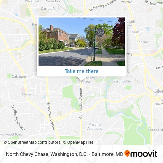 North Chevy Chase map