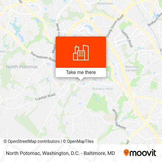 North Potomac map