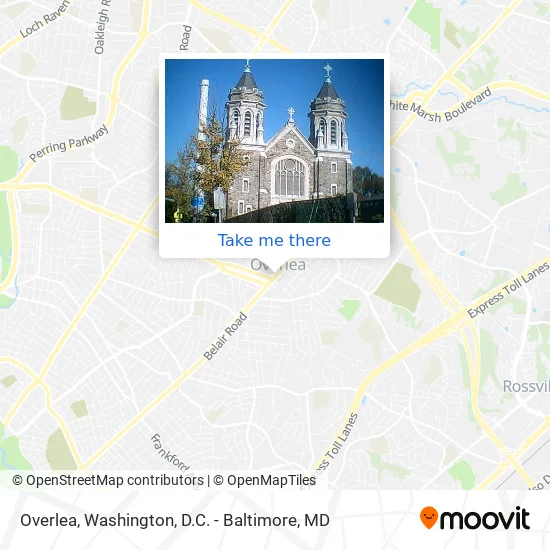 Overlea map