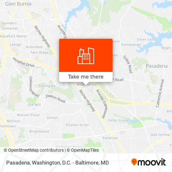 Mapa de Pasadena