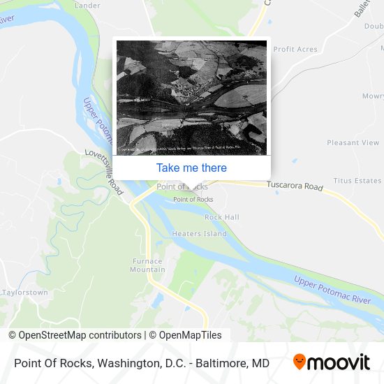 Point Of Rocks map