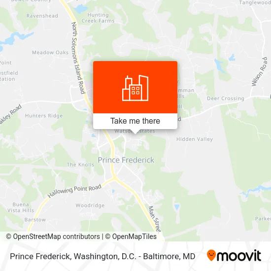 Prince Frederick map
