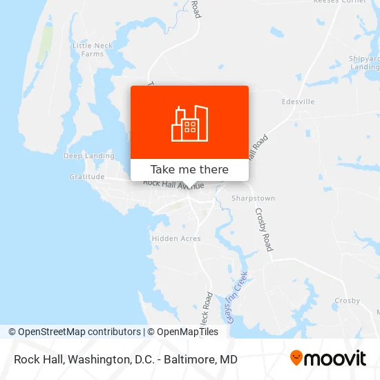 Rock Hall map
