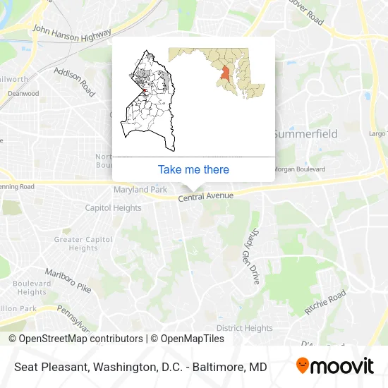 Seat Pleasant map