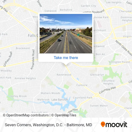 Seven Corners map