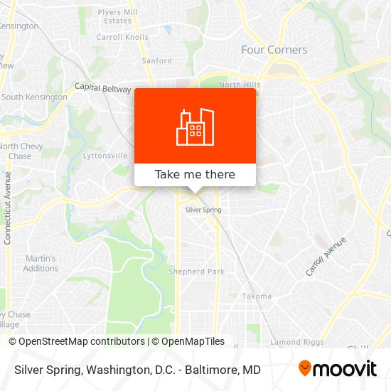 Silver Spring map