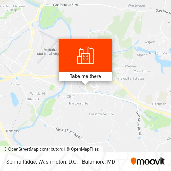 Spring Ridge map