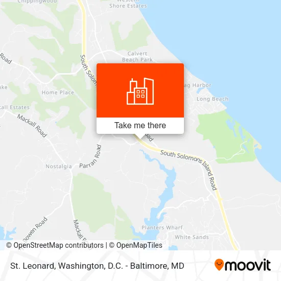 St. Leonard map