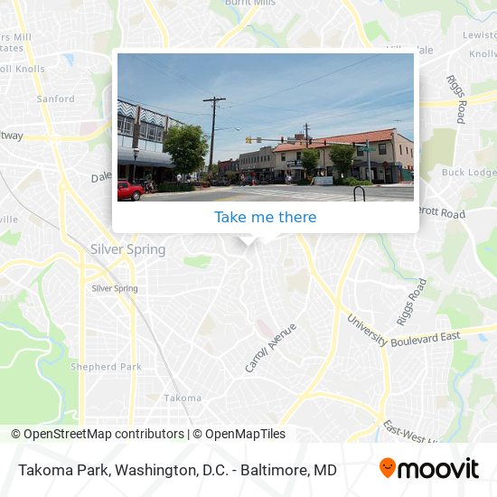 Takoma Park map