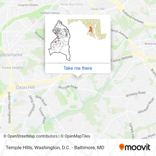 Temple Hills map