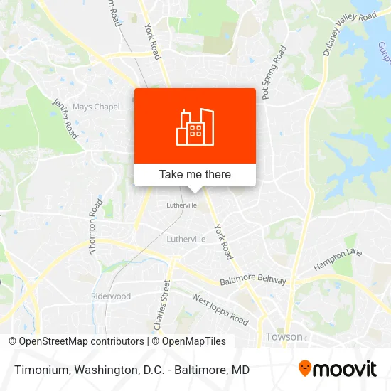 Timonium map