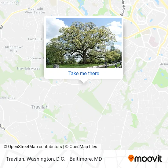 Travilah map