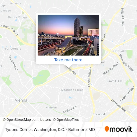 Tysons Corner map