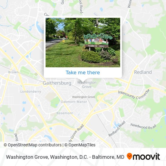 Washington Grove map