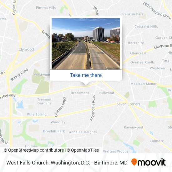 West Falls Church map