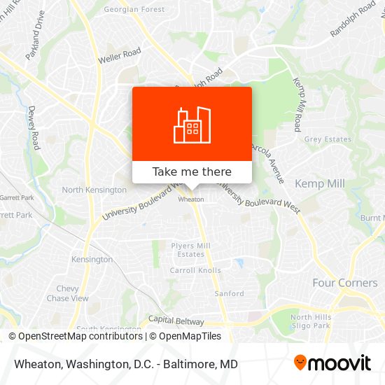 Mapa de Wheaton