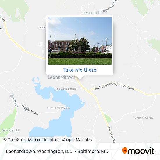 Mapa de Leonardtown