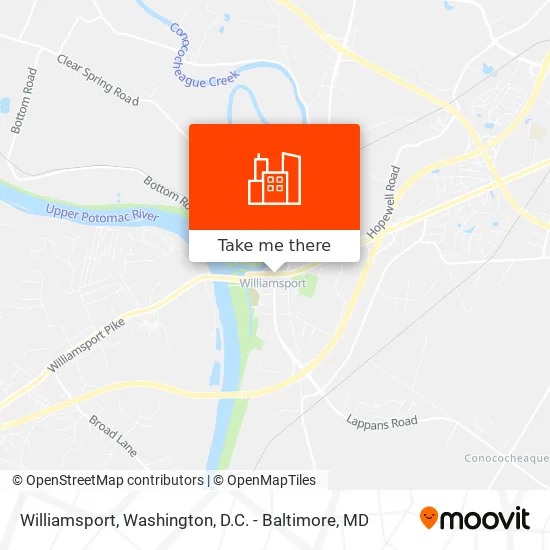 Williamsport map