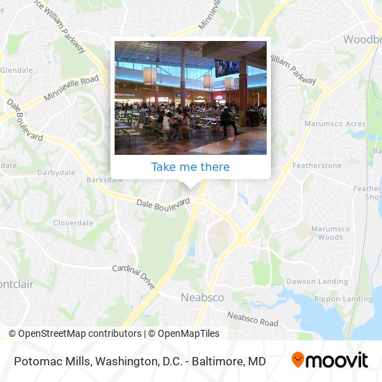 Potomac Mills map