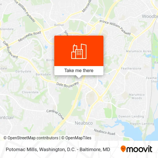 Potomac Mills map