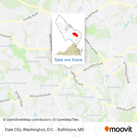 Dale City map