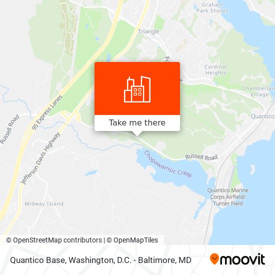 Quantico Base map