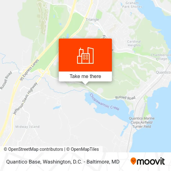 Quantico Base map