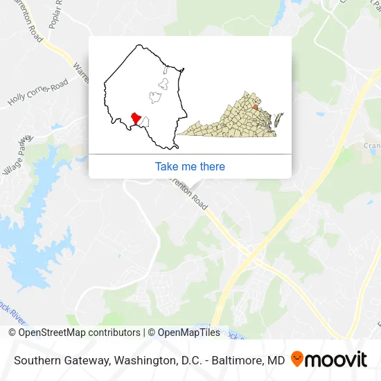 Southern Gateway map