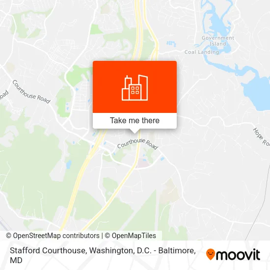 Stafford Courthouse map