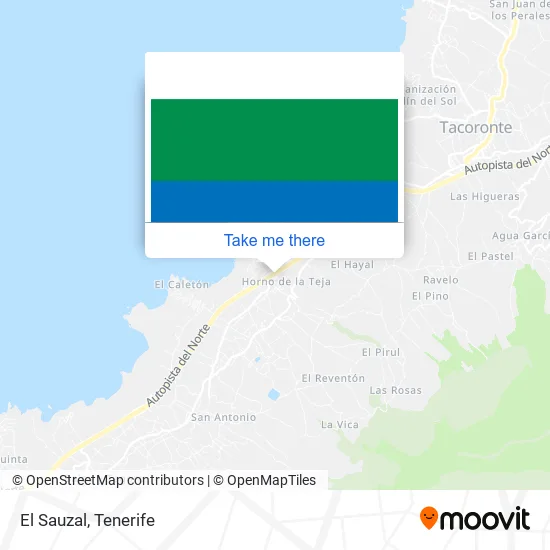 El Sauzal map