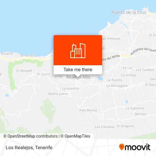 Los Realejos map